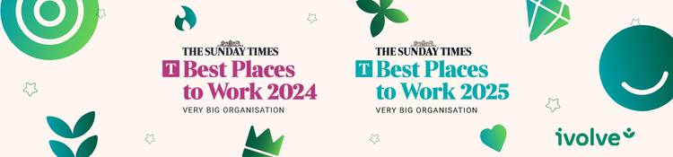 Sunday Times Best Place to Work 2024 and 2025 - ivolve care and support